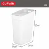 Waste bin Curver White Plastic 30 L (6 Units)
