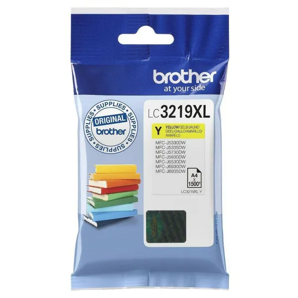 Картридж с Совместимый чернилами Brother LC-3219XLY Жёлтый