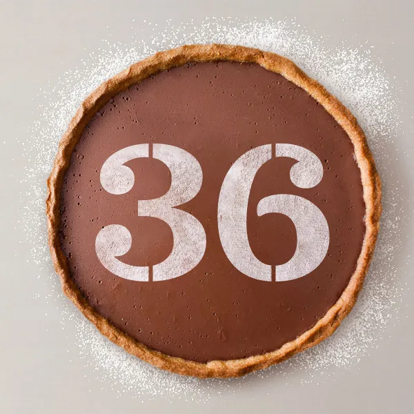 Cake stencil Algon Number 3 36 Units