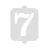 Cake stencil Algon Number 7 36 Units