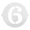 Cake stencil Algon Number 6 36 Units