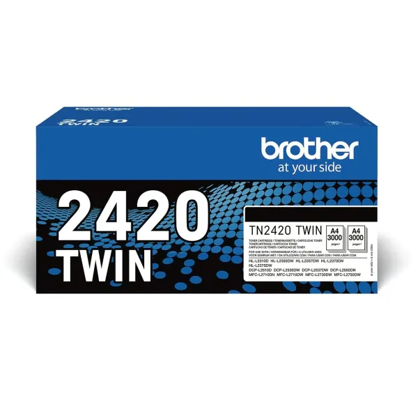 Originali rašalo kasetė Brother TN2420TWIN Juoda