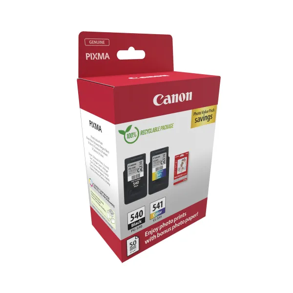 Original Ink Cartridge Canon PG-540 Noir + CL-541 Couleur Multicolour