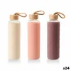 Ūdens pudele Bewinner Stikls Silikona 600 ml (24 gb.)