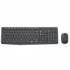 Klaviatūra un Bezvadu Pele Logitech 920-007919 Melns Pelēks Spāņu Qwerty