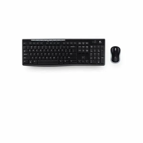 Klaviatūra ir optinė pelė Logitech MK270 Juoda Ispaniška Qwerty QWERTY