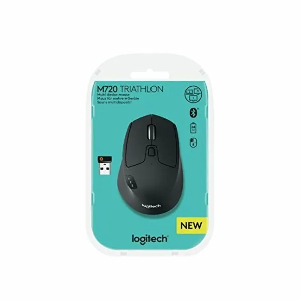 Optisk trådløs mus Logitech M720 Sinine Must 1000 dpi