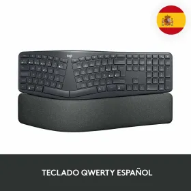 Belaidė klaviatūra Logitech Ergo K860 Mėlyna Ispaniška Qwerty
