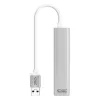 USB 3.0 to Gigabit Ethernet Converter NANOCABLE 10.03.0403 Silver