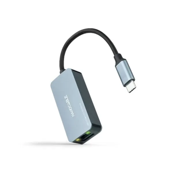 USB-C uz RJ45 Tīkla Adapteris NANOCABLE 10.03.0410 Pelēks
