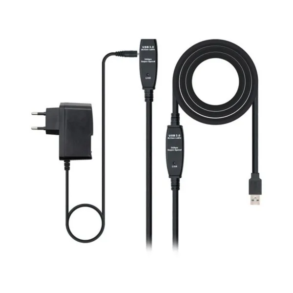 USB Pikendusjuhe NANOCABLE 10.01.031 Must