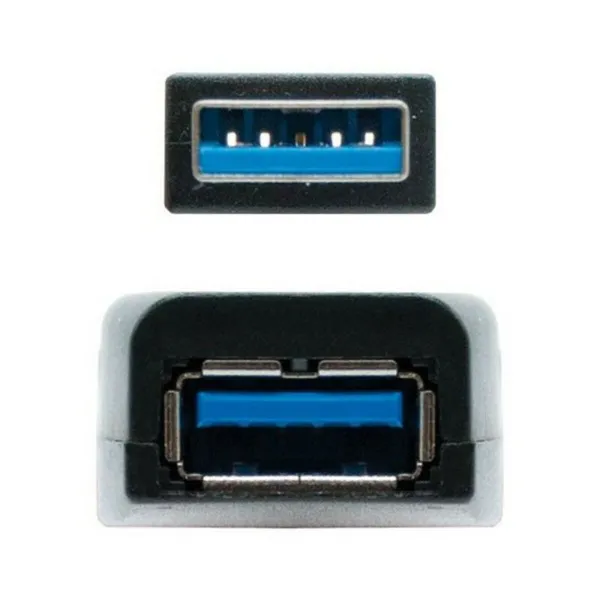USB Pikendusjuhe NANOCABLE 10.01.031 Must