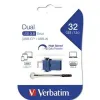 USB stick Verbatim GO SPEED DUAL Blue 32 GB (10 Units)