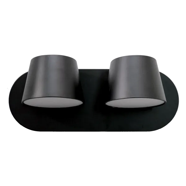 MALIA LED sieninis šviestuvas 2x12w 4200k juodas