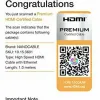 HDMI kabelis NANOCABLE HDMI V2.0, 1m Juoda 1 m