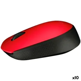 Belaidė pelė Logitech Raudona 1000 dpi (10 vnt.)