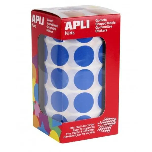 Stickers Apli Gomets Blue Circular (36 Units)