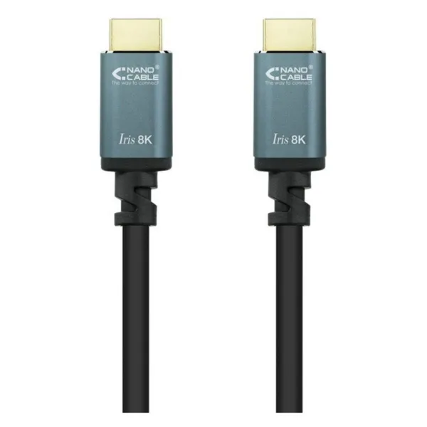 HDMI kabelis NANOCABLE 8K Ultra HD Juoda