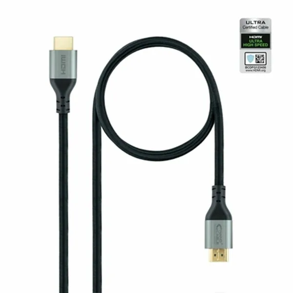 HDMI Kabelis NANOCABLE 10.15.8102 Melns 2 m