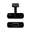 HDMI - SVGA su garsu adapteris NANOCABLE 10.16.2001-BK Juoda (10 cm + 1 m)