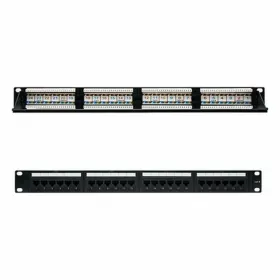 Komutacinė panelė, 24 prievadai, UTP, 6 kat. NANOCABLE 10.21.3124 19" RJ45