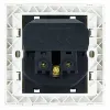 Sieninis lizdas su 2 USB prievadais TooQ 10.35.0010 5V/2.4A Balta 2,4 A