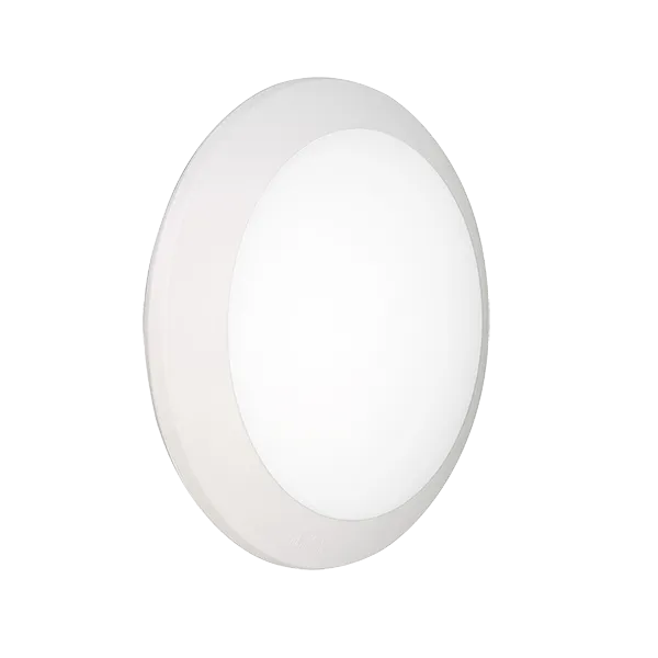 UMBERTA GRIESTU LAMPA AR KUSTĪBAS UN DIENASGAISMAS SENSORU 2XE27 IP66 BALTA
