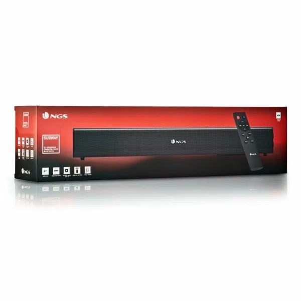 Draadloze soundbar NGS SUBWAY 40 W Melns