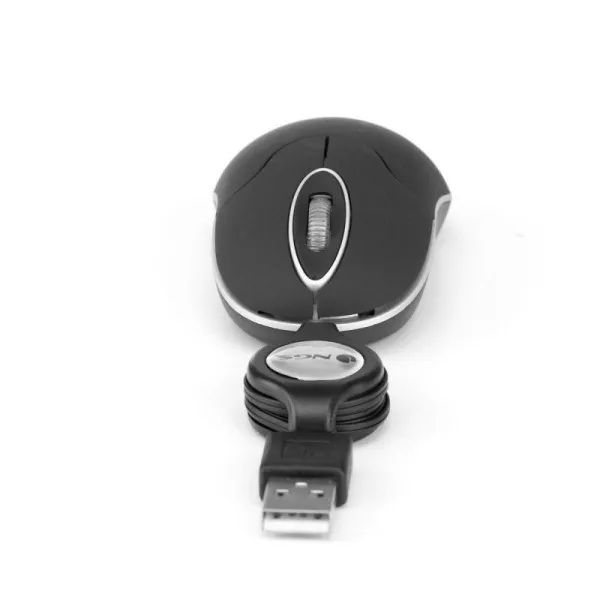 Оптическая мышь с выдвижным шнуром NGS SINBLACK Чёрный