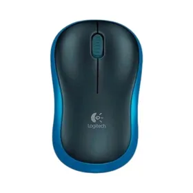 Wireless Mouse Logitech M185 Blue 1000 dpi (10 Units)
