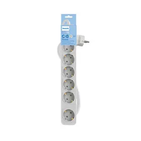 Сетевой фильтр 6 Tomas с выключателем Philips CHP2164W/62 (1,5 m)