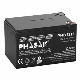 Akkua varten Keskeytymätön Virtalähdejärjestelmä Järjestelmä UPS Phasak PHB 1212 12 Ah 12 V
