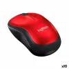 Wireless Mouse Logitech M185 Red 1000 dpi (10 Units)