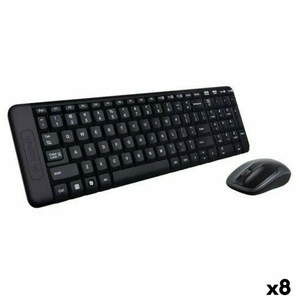Keyboard and Mouse Logitech K220 (8 Units)