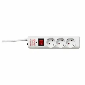 Блок электрических розеток, 3 позиций, Schuko, с выключателем Salicru 680BA000001 (1,5 m)