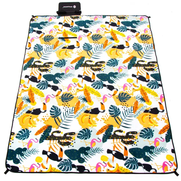Piknika sega Springos PM042 150x200 cm tūrisma paklājs multikrāsu