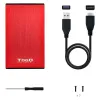Kietojo disko dėklas TooQ TQE-2527 2,5" USB 3.0