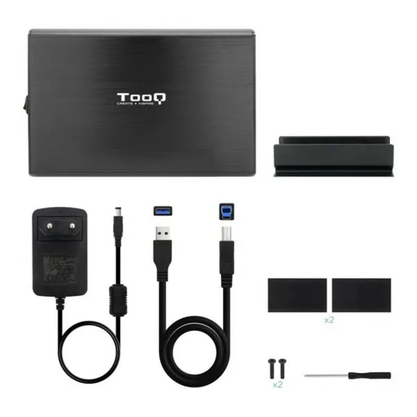 Kietojo disko dėklas TooQ TQE-3531B 3,5" USB 3.0 Juoda