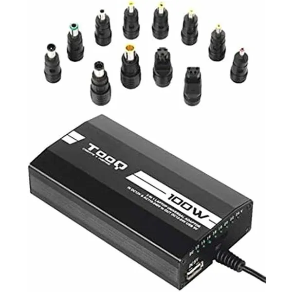 Зарядное устройство для ноутбука TooQ TQLC-100BS01M LED 100W Чёрный