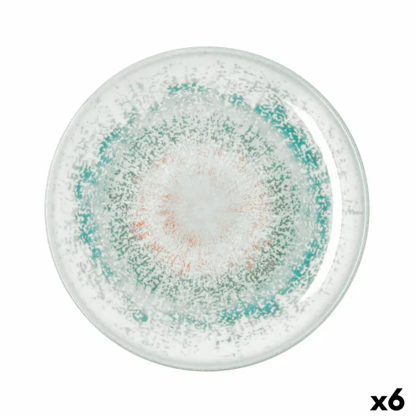 Flat Plate Bidasoa Kai Hydrozero White Ceramic Ø 27 cm (6 Units)
