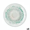 Flat Plate Bidasoa Kai Hydrozero White Ceramic Ø 27 cm (6 Units)