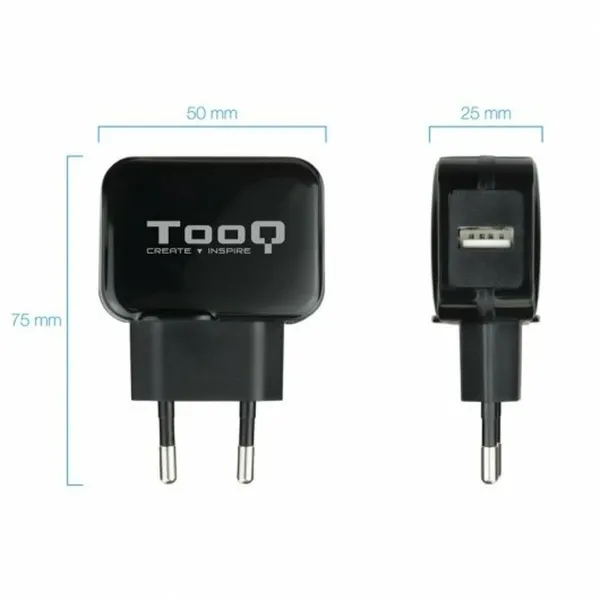 Sieninis įkroviklis TooQ TQWC-1S01 Juoda 12 W