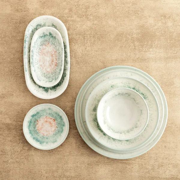 Deep Plate Bidasoa Kai Hydrozero White Ceramic Ø 23 cm (6 Units)