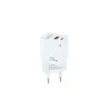 Sieninis įkroviklis TooQ TQWC-QCPD20WT USB-C USB-A