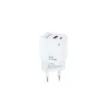 Sieninis įkroviklis TooQ TQWC-QCPD20WT USB-C USB-A