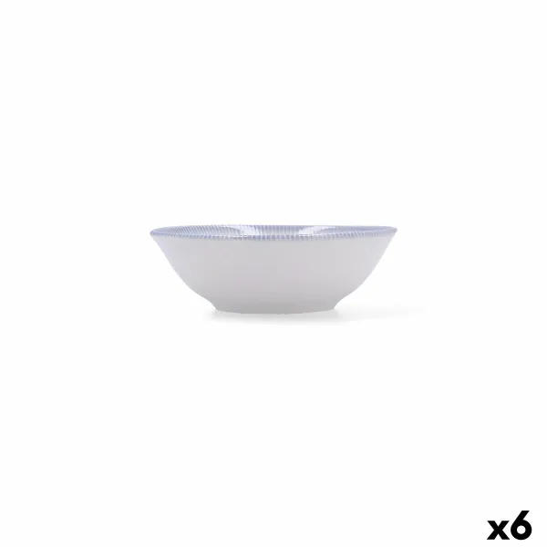 Snack Bowl Bidasoa Lea Hydrozero White Ceramic (6 Units)