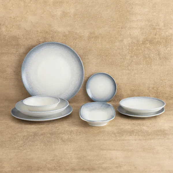 Snack Bowl Bidasoa Lea Hydrozero White Ceramic (6 Units)