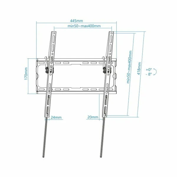 TV Statīvs TooQ LP1071T-B