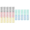 Keychain/key identifier set 100 pcs