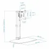 Ekrano laikiklis TooQ DB1127TN-W 17" 6 Kg